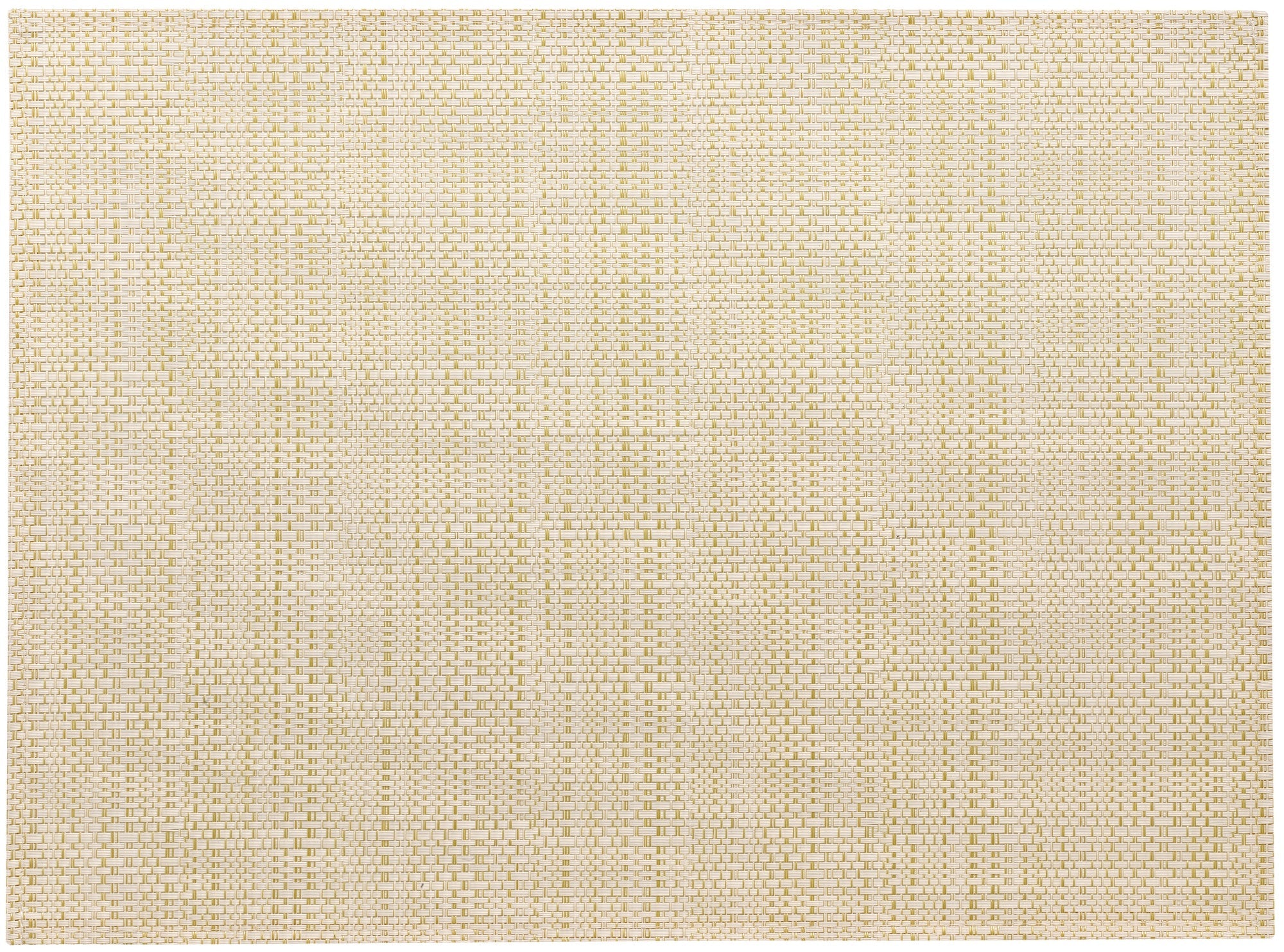 set da tavola canna neve/oro, colore neve/oro, taglia 33 x 45. coordinato da tavola piegato con vista completa su sfondo neutro