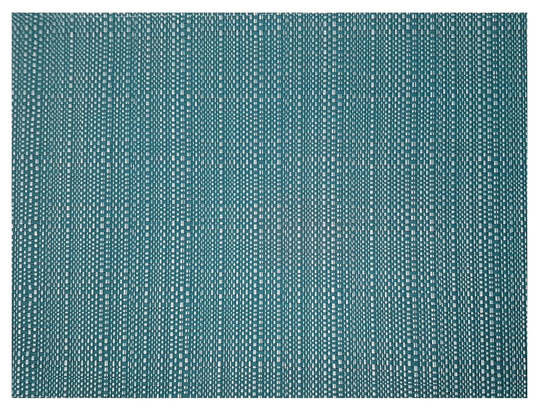 set da tavola canna pavone, colore pavone, taglia 33 x 45. coordinato da tavola piegato con vista completa su sfondo neutro