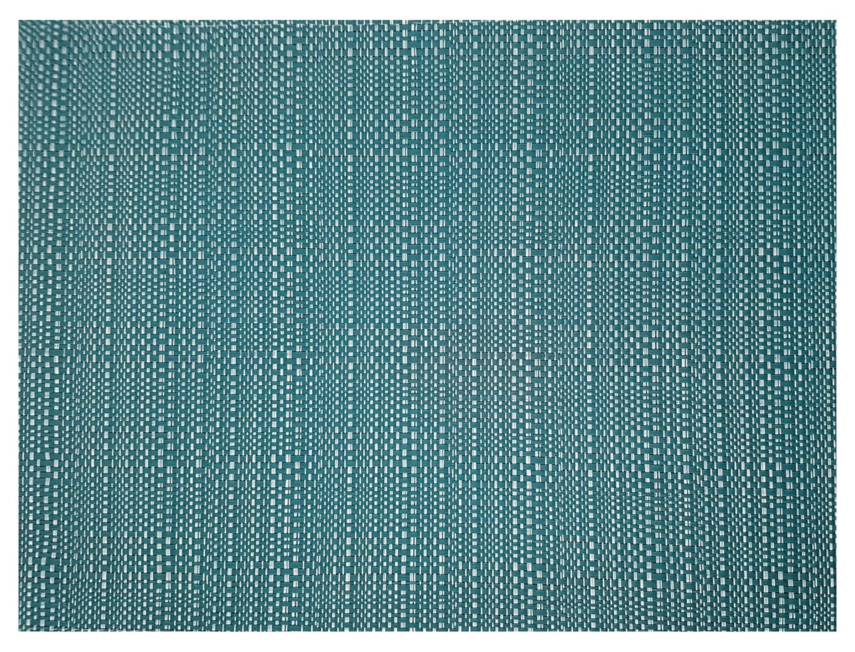 set da tavola canna pavone, colore pavone, taglia 33 x 45. coordinato da tavola piegato con vista completa su sfondo neutro