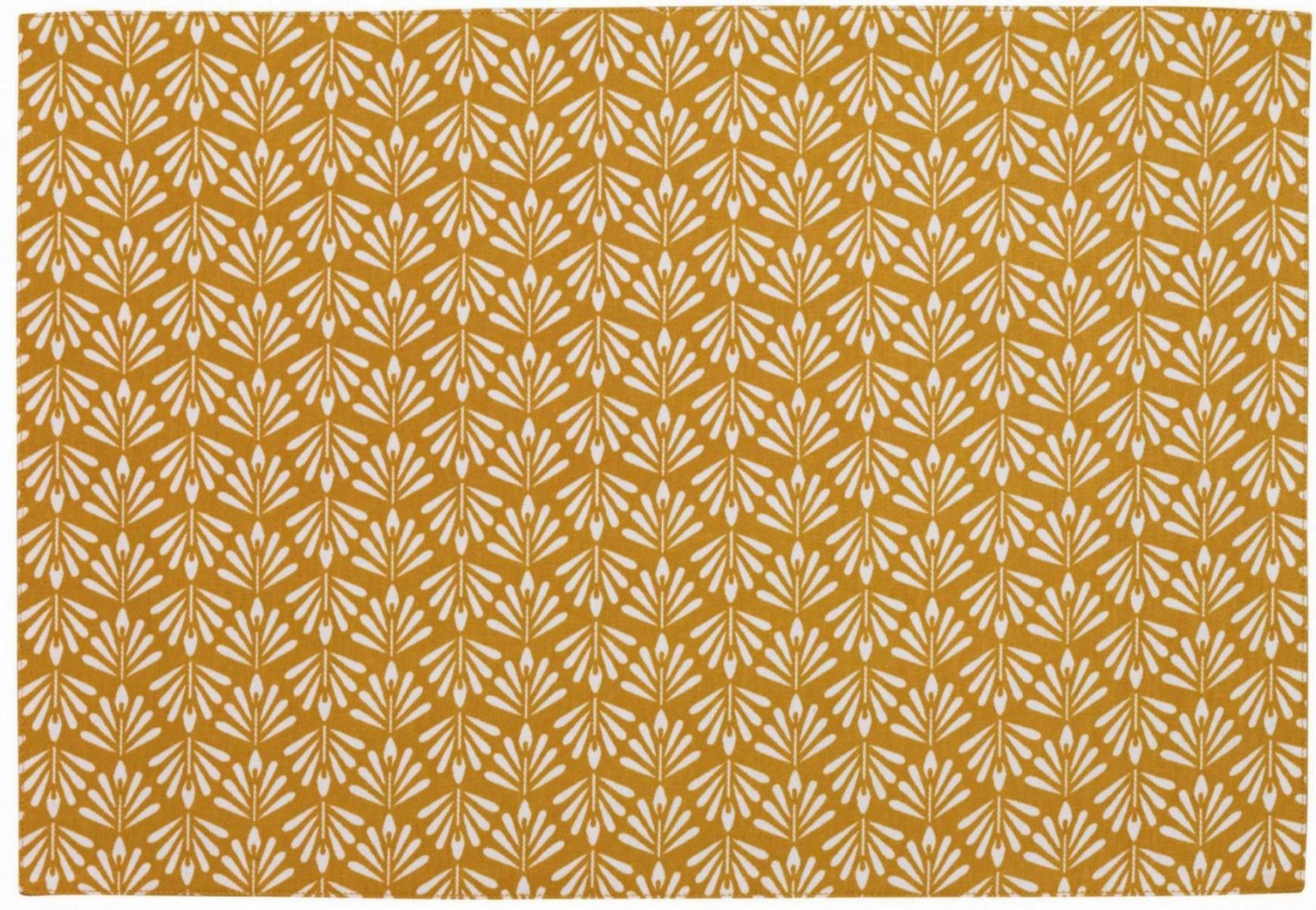 set da tavola cerato pompei bronzo, colore bronzo, taglia 33 x 48. coordinato da tavola piegato con vista completa su sfondo neutro