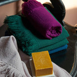 set di 2 asciugamani ospiti luna pioggia viola, colore pioggia viola, taglia 50 x 30. morbido al tatto e altamente assorbente