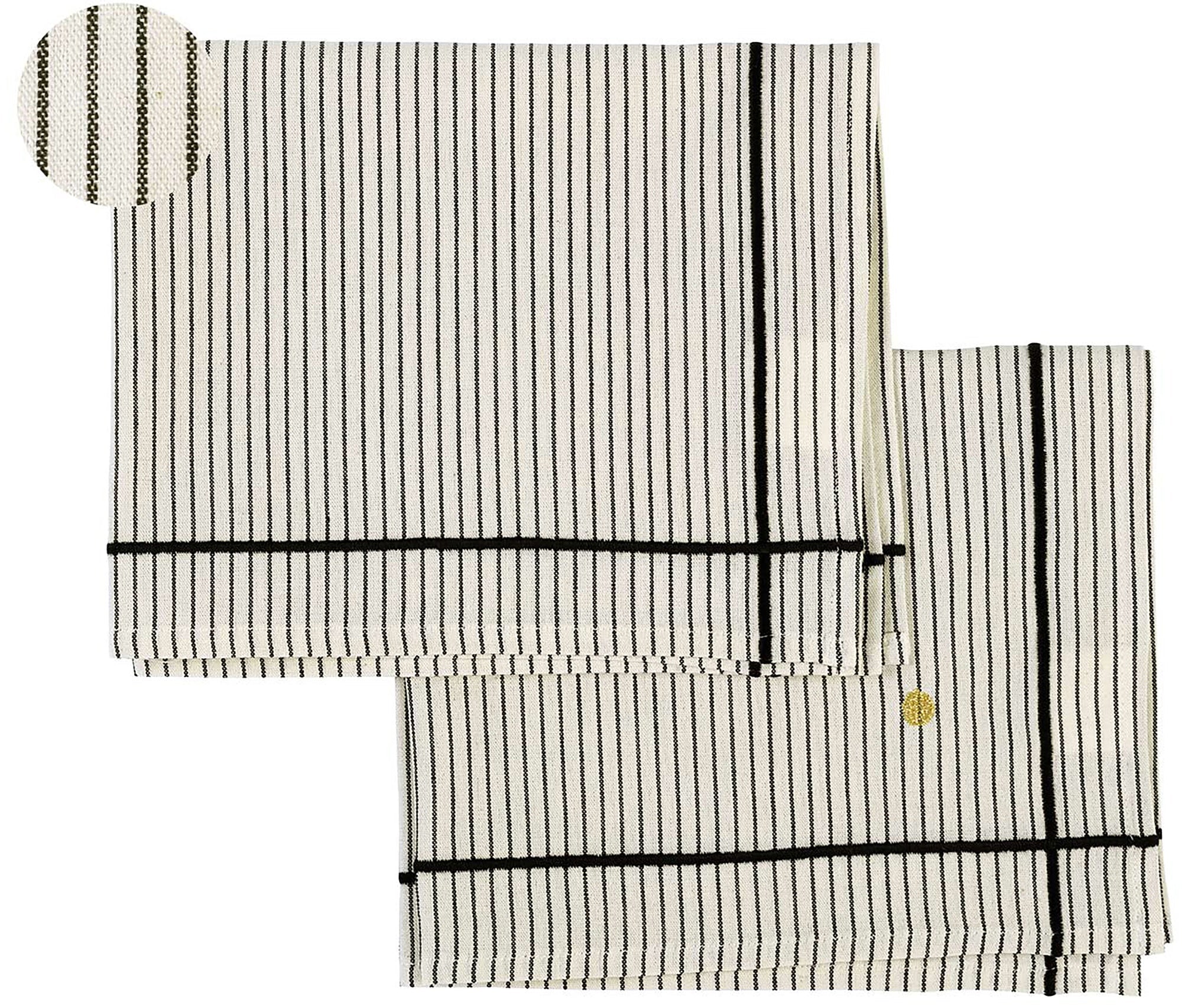 set di 2 tovagliette leonie caviale, colore caviale, taglia 40 x 50. tovaglietta in tessuto naturale perfettamente disposta su tavolo in legno