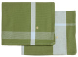 set di 2 tovagliette la nonna pistacchio, colore pistacchio, taglia 40 x 50 x 1. tovaglietta in tessuto naturale perfettamente disposta su tavolo in legno