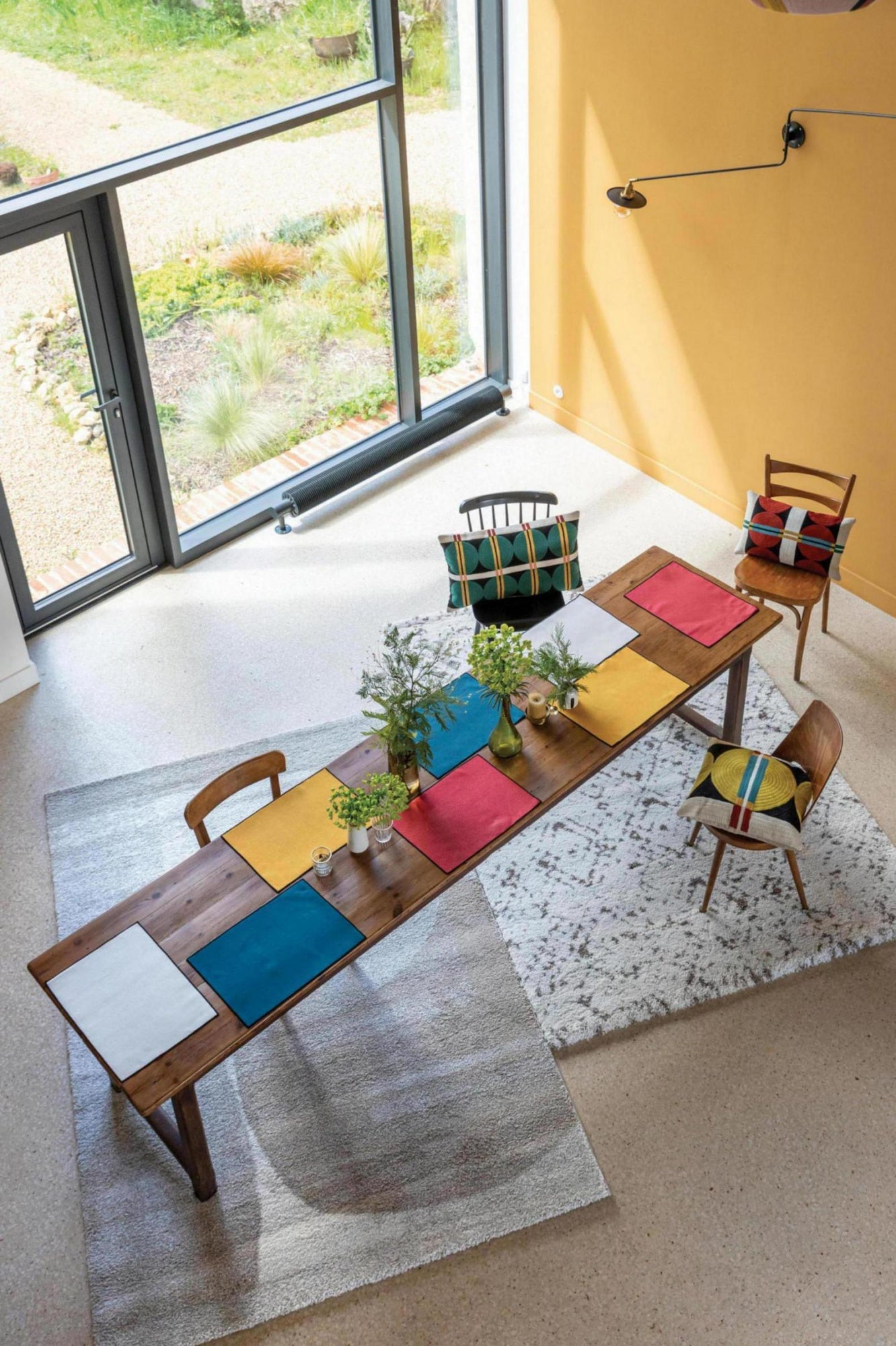 set di 2 tovagliette riciclate laora tango, colore tango, taglia 33 x 45. ideale per dare personalità alla tavola con un dettaglio pratico e raffinato