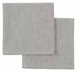 set di 2 tovaglioli finette caviar, colore finette caviar, taglia 40 x 40. tovagliolo piegato con cura su sfondo neutro, dettaglio tessuto e cuciture