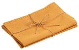 set di 2 tovaglioli riciclati delia girasole, colore girasole, taglia 41 x 41. realizzato in 80% cotone riciclato 20% poliestere, perfetto per una tavola elegante e curata