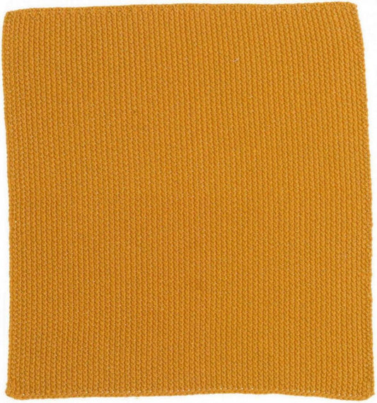 set di 3 asciugamani lavorati a maglia riciclati izan girasole, colore girasole, taglia 25 x 25. realizzato in 80% cotone riciclato 20% poliestere, ideale per assorbenza e delicatezza sulla pelle