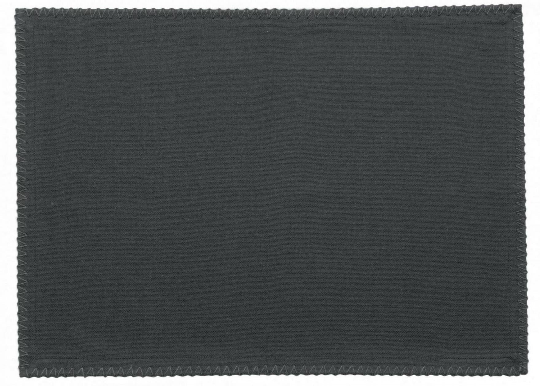 set di 4 tovagliette riciclate delia ombra, colore ombra, taglia 33 x 45. tovaglietta in tessuto naturale perfettamente disposta su tavolo in legno