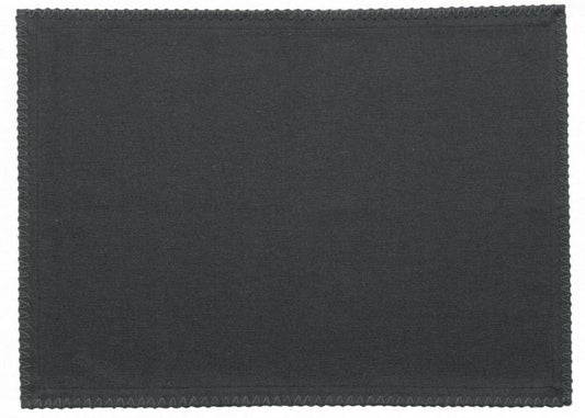 set di 4 tovagliette riciclate delia ombra, colore ombra, taglia 33 x 45. tovaglietta in tessuto naturale perfettamente disposta su tavolo in legno