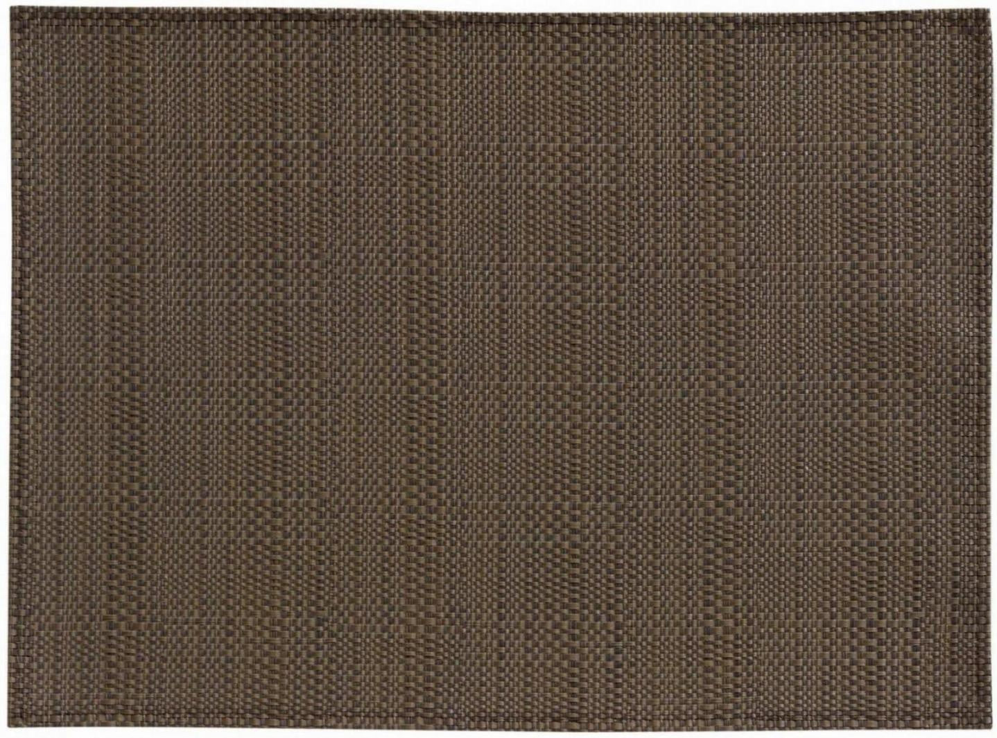 set da tavola canna caffè, colore caffè, taglia 33 x 45. sottopiatto ripreso su fondo neutro per mostrare i dettagli