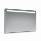 specchio edmonton 60x80 cm con fascia led, specchiera moderna con cornice minimal per bagno