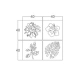 cornice decorativa natura nero 40x40 cm mt1924181, quadro moderno con cornice elegante per pareti raffinate