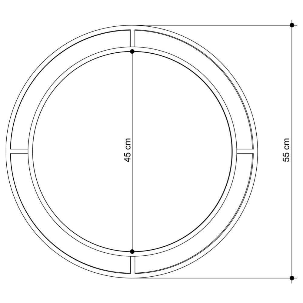 specchio bubble con doppia cornice in metallo oro, elementi decorativi perfetti per ogni stile d’arredo