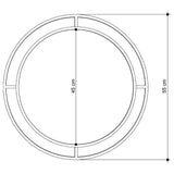 specchio bubble con doppia cornice in metallo oro, elementi decorativi perfetti per ogni stile d’arredo