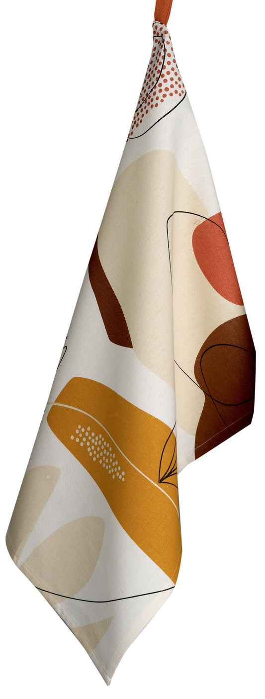 strofinaccio legno multico, colore multico, taglia 50 x 70. strofinaccio piegato su fondo neutro per mostrare texture e finiture 758