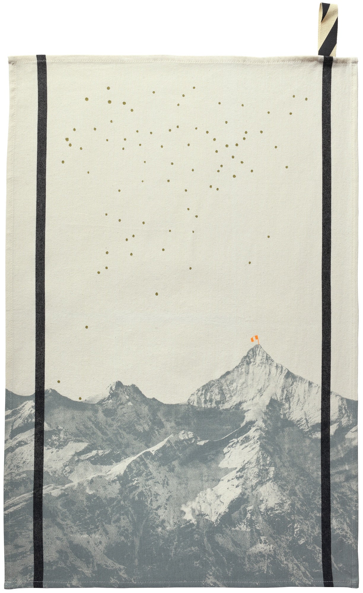 strofinaccio bernard ecru, colore ecru, taglia 50 x 70. strofinaccio piegato su fondo neutro per mostrare texture e finiture