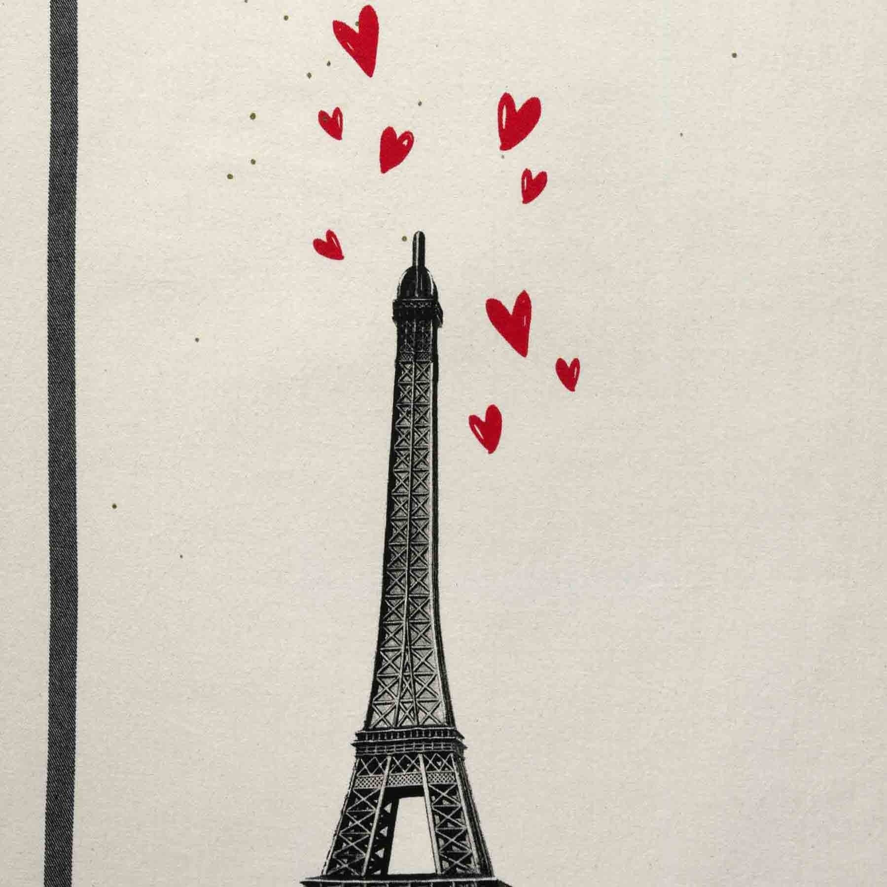 strofinaccio eiffel coeurs ecru, colore ecru, taglia 50 x 70. confezionato in 100% cotone bio, assorbenza e resistenza per ogni esigenza in cucina