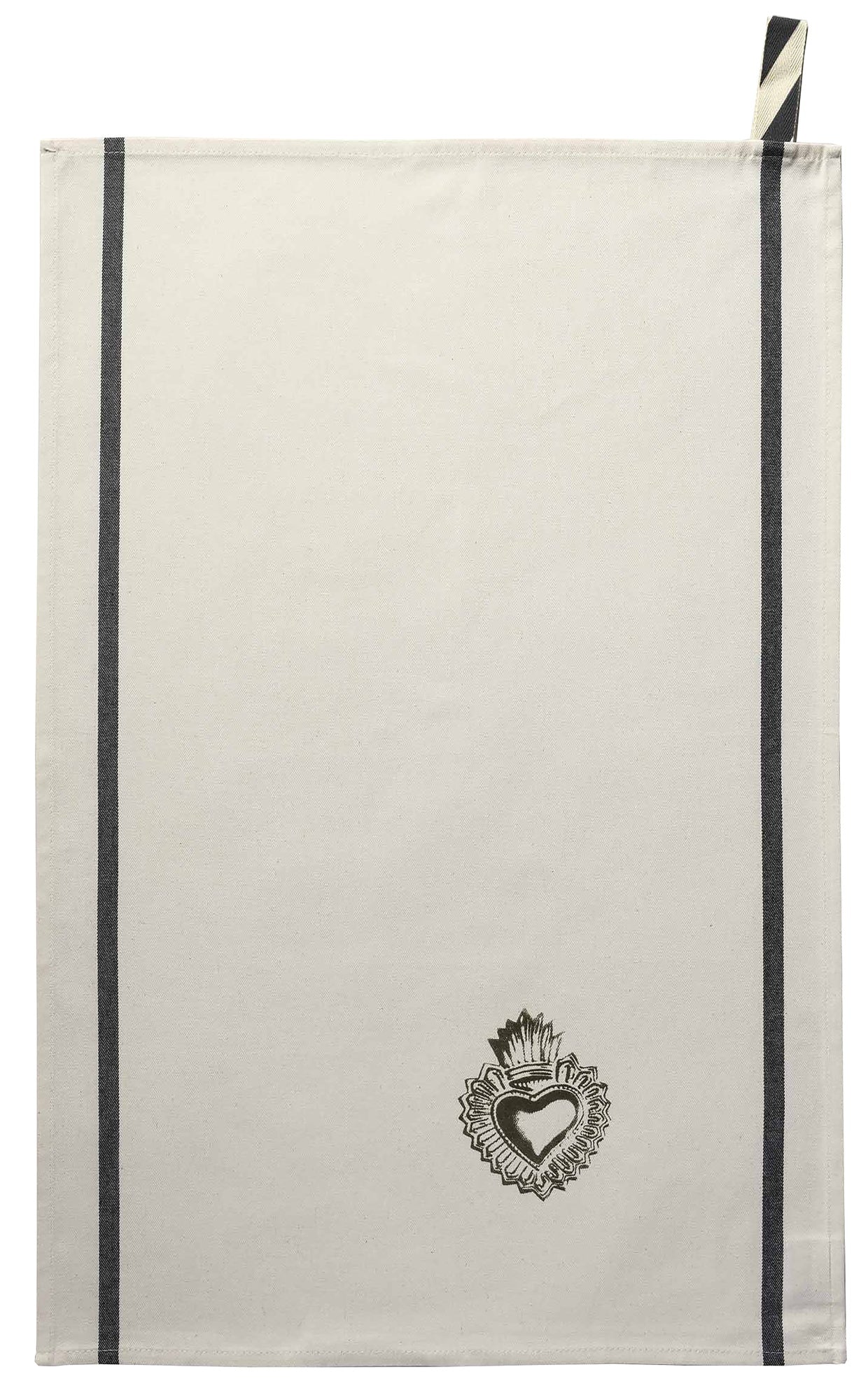 strofinaccio bon coeur oro, colore oro, taglia 50 x 70. strofinaccio piegato su fondo neutro per mostrare texture e finiture