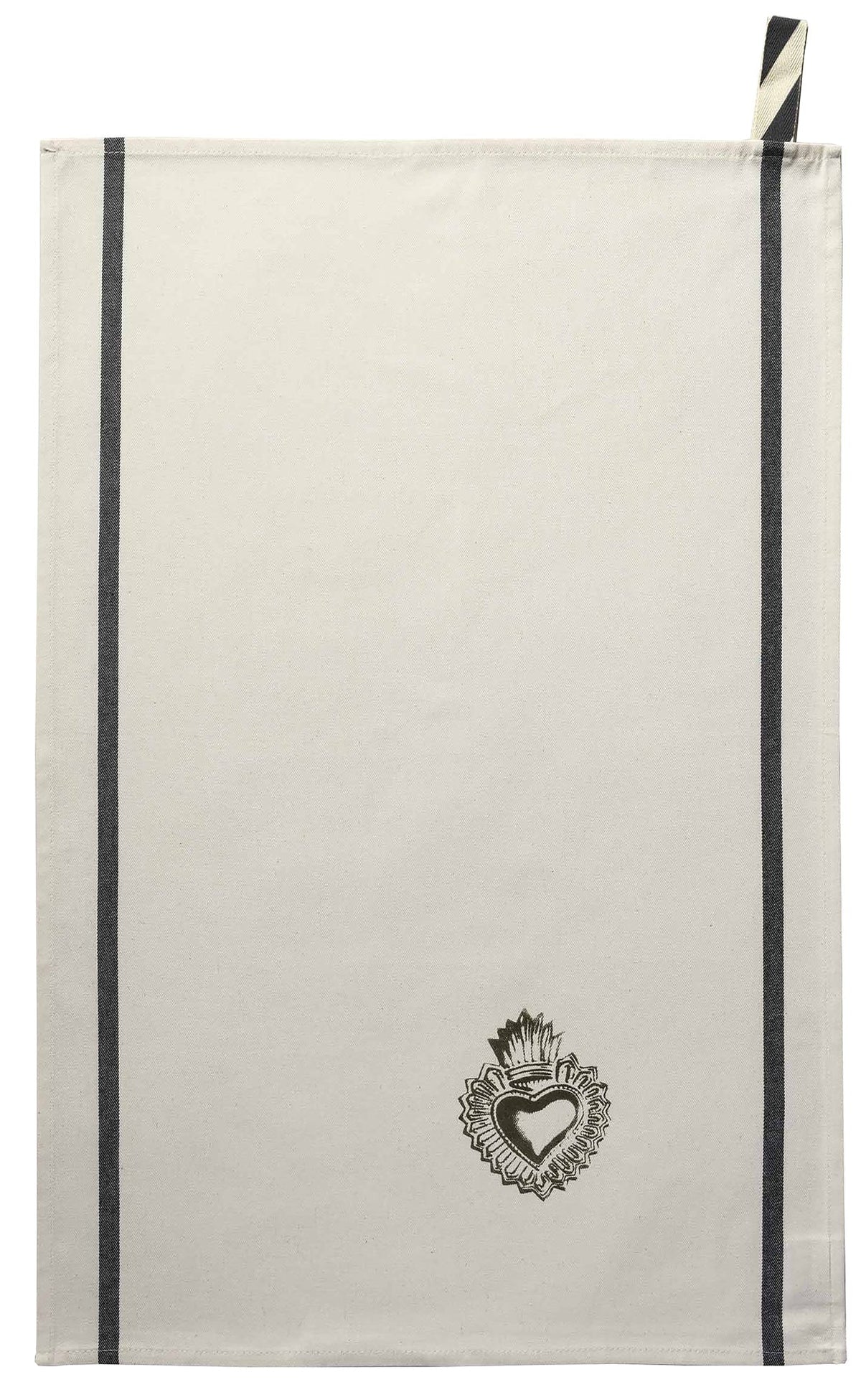 strofinaccio bon coeur oro, colore oro, taglia 50 x 70. strofinaccio piegato su fondo neutro per mostrare texture e finiture