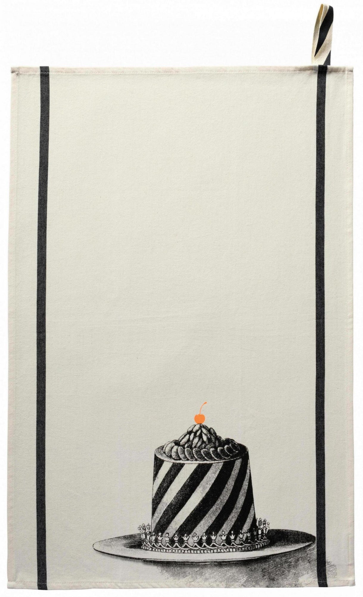 strofinaccio charlotte ecru, colore ecru, taglia 50 x 70. strofinaccio piegato su fondo neutro per mostrare texture e finiture