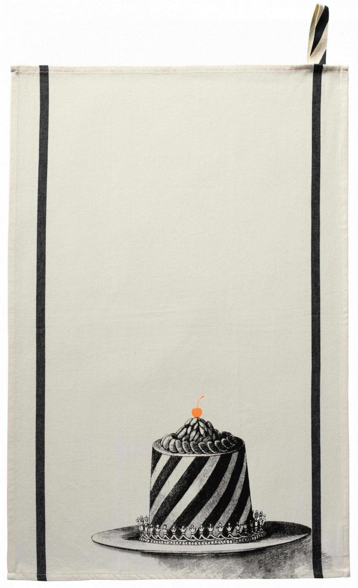 strofinaccio charlotte ecru, colore ecru, taglia 50 x 70. strofinaccio piegato su fondo neutro per mostrare texture e finiture