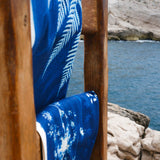 strofinaccio fleurs de carotte blu, colore blu, taglia 50 x 70. aggiunge un tocco decorativo agli ambienti domestici