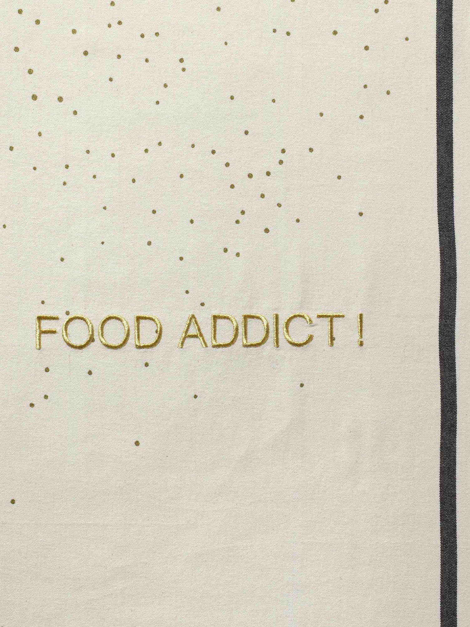 strofinaccio food addict ecru, colore ecru, taglia 50 x 70. confezionato in 100% cotone bio, assorbenza e resistenza per ogni esigenza in cucina