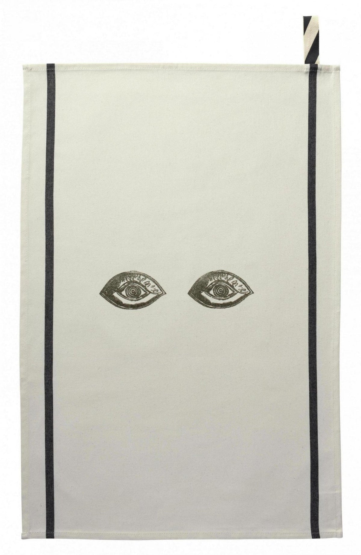 strofinaccio bon oeil oro, colore oro, taglia 50 x 70. strofinaccio piegato su fondo neutro per mostrare texture e finiture