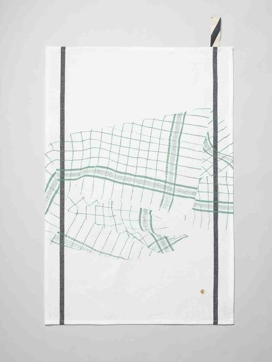 torchon tonton verde, colore verde, taglia 50 x 70. confezionato in 100% cotone bio, assorbenza e resistenza per ogni esigenza in cucina