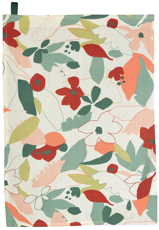 strofinaccio cleo multico, colore multico, taglia 50 x 70. strofinaccio piegato su fondo neutro per mostrare texture e finiture 1390