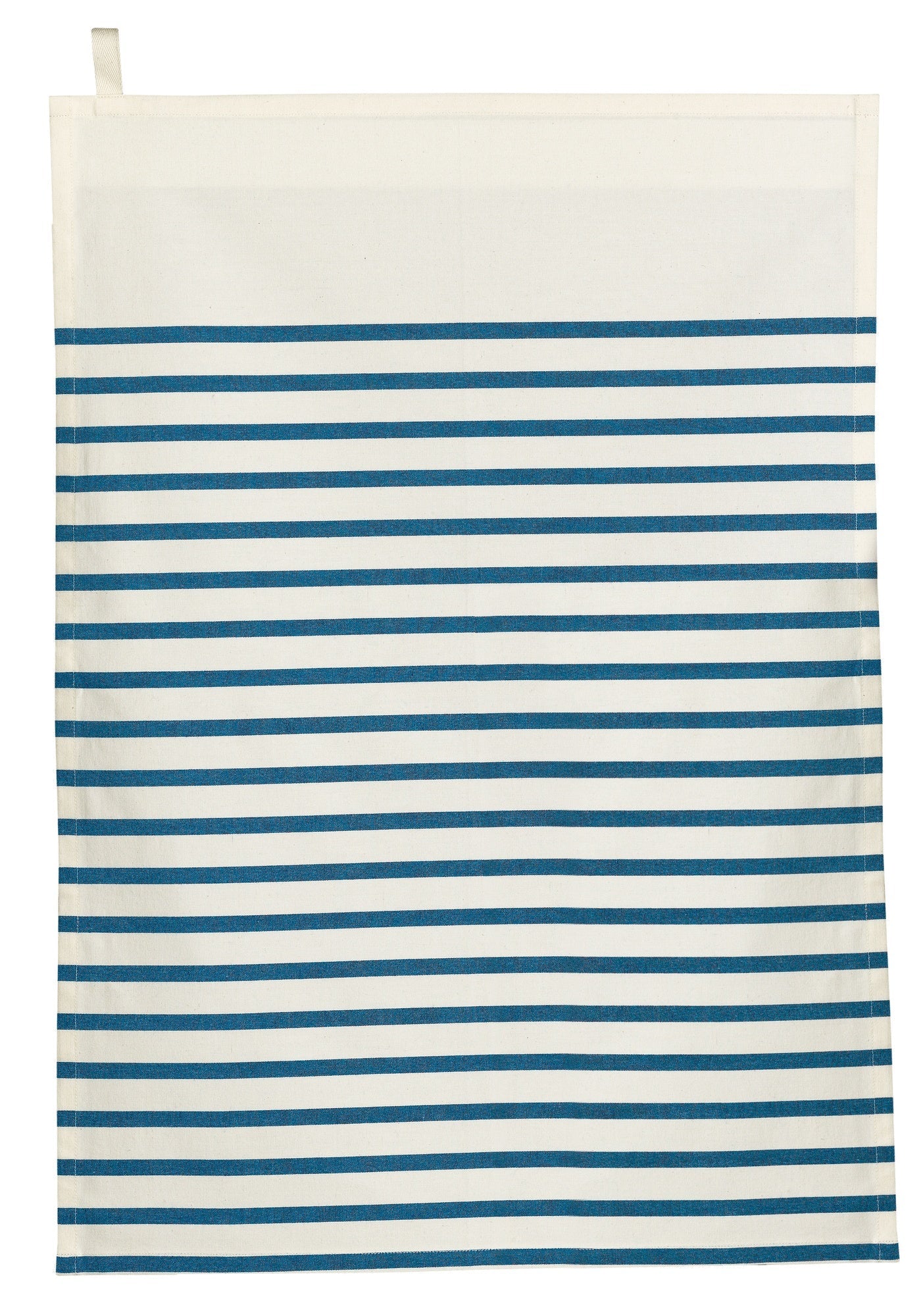 strofinaccio nalou avorio/blu, colore avorio/blu, taglia 50 x 70. strofinaccio piegato su fondo neutro per mostrare texture e finiture