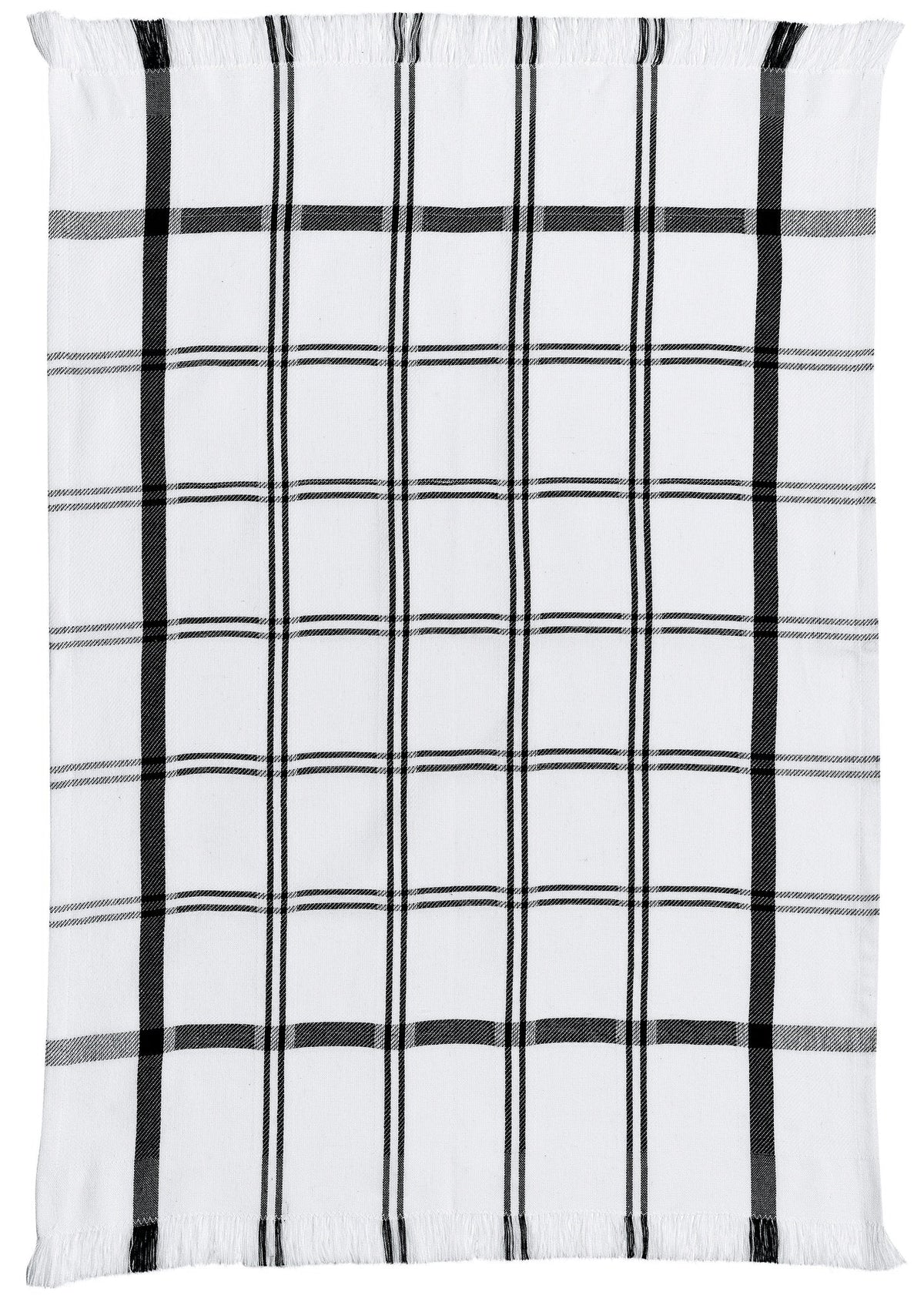 strofinaccio carol nero, colore nero, taglia 50 x 70. strofinaccio piegato su fondo neutro per mostrare texture e finiture