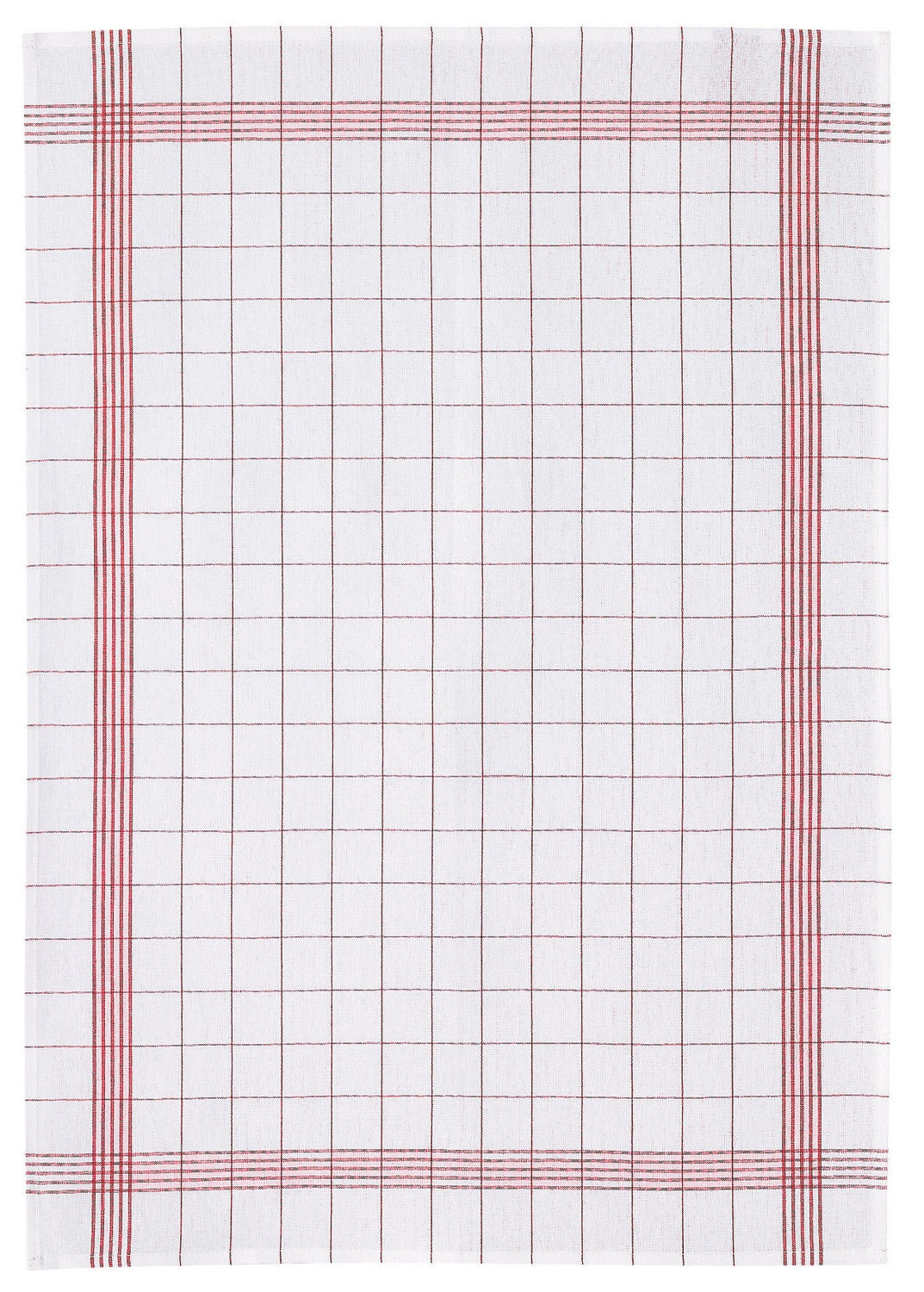 strofinaccio misto carreaux rosso, colore rosso, taglia 55 x 75. confezionato in 50% lino 50% cotone, assorbenza e resistenza per ogni esigenza in cucina