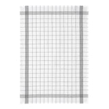 strofinaccio misto carreaux nero, colore nero, taglia 55 x 75. strofinaccio piegato su fondo neutro per mostrare texture e finiture