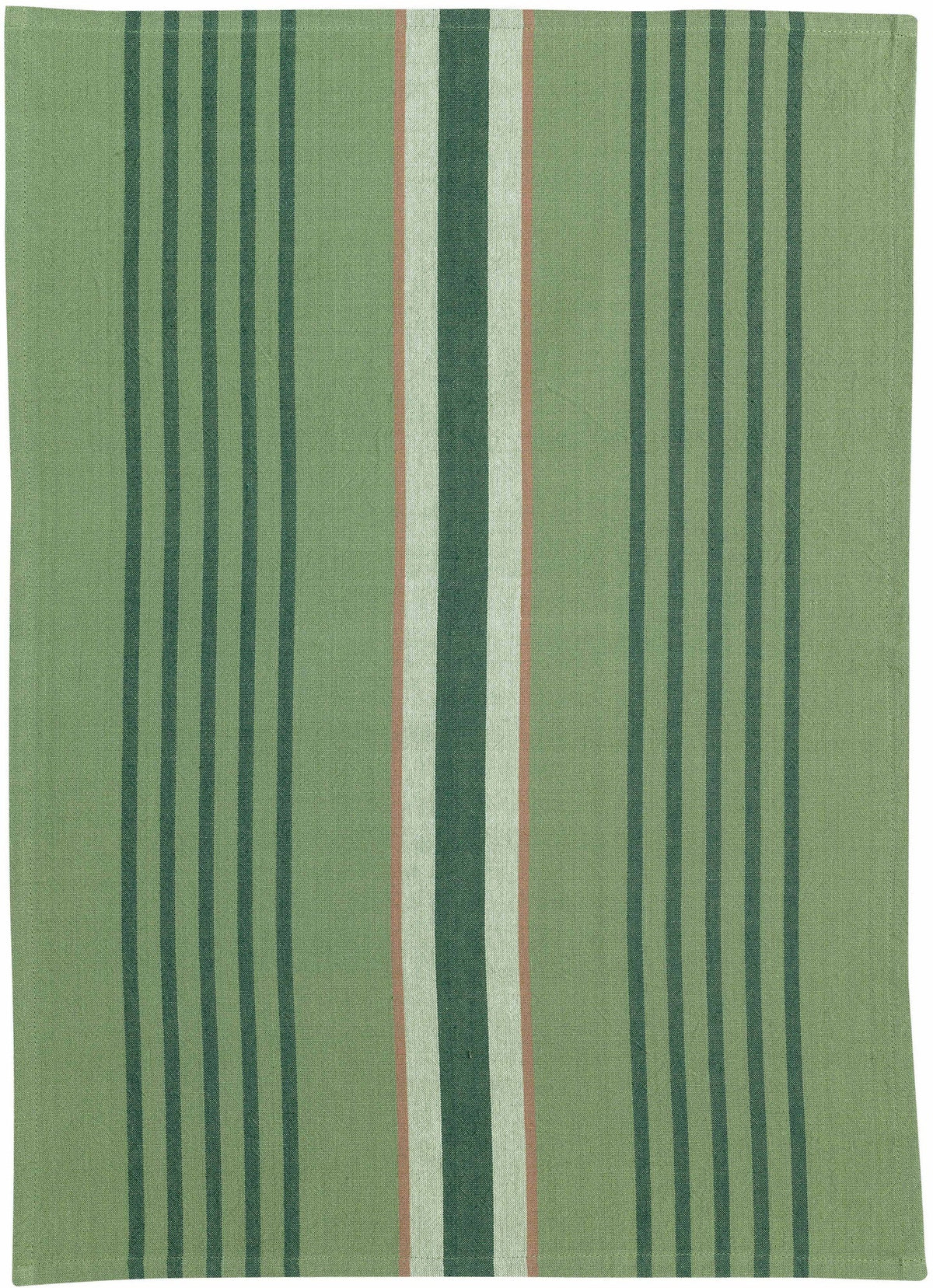 strofinaccio riciclato yuna green, colore green, taglia 50 x 70. strofinaccio piegato su fondo neutro per mostrare texture e finiture