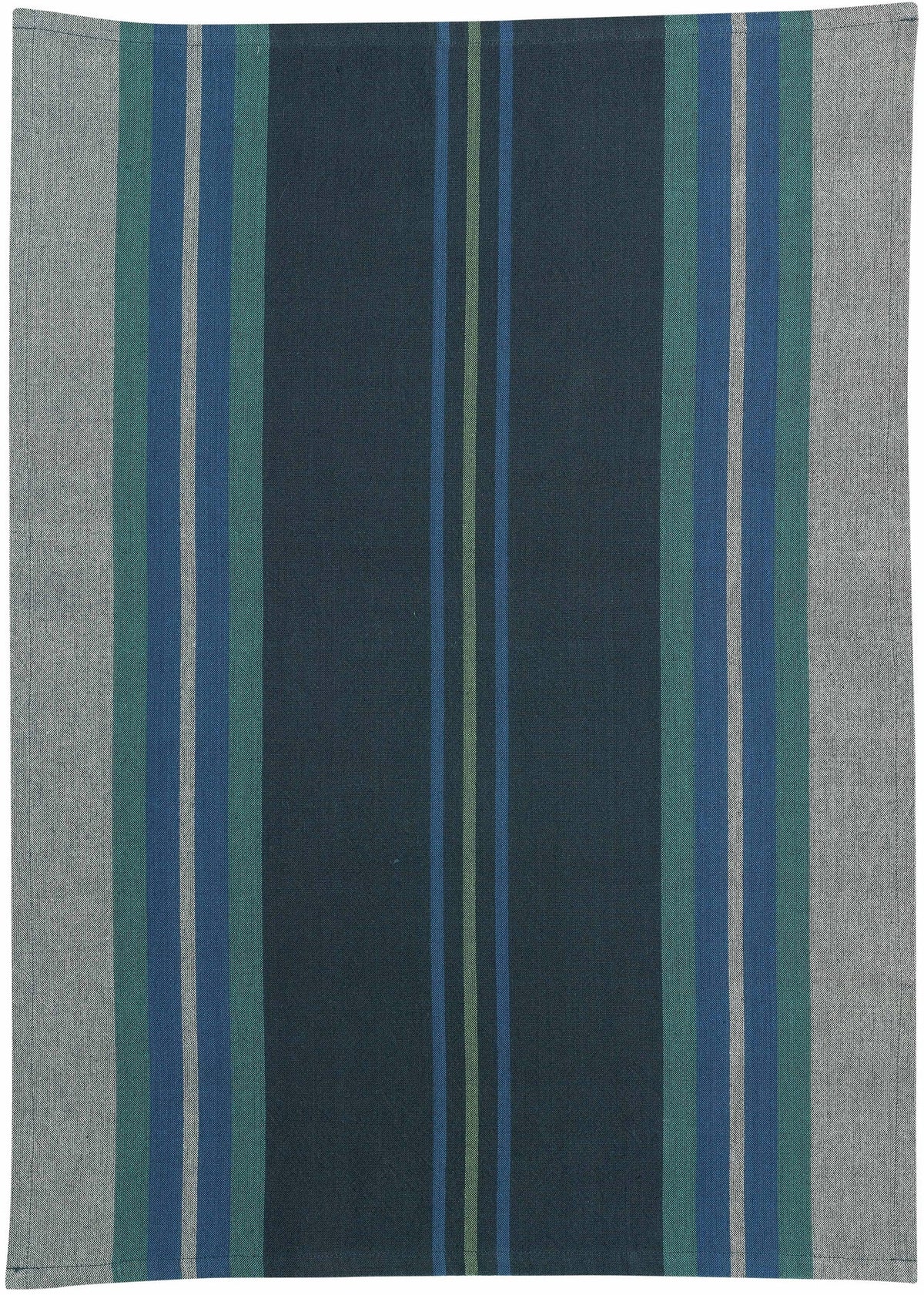 strofinaccio riciclato yuna marina militare, colore marina militare, taglia 50 x 70. strofinaccio piegato su fondo neutro per mostrare texture e finiture