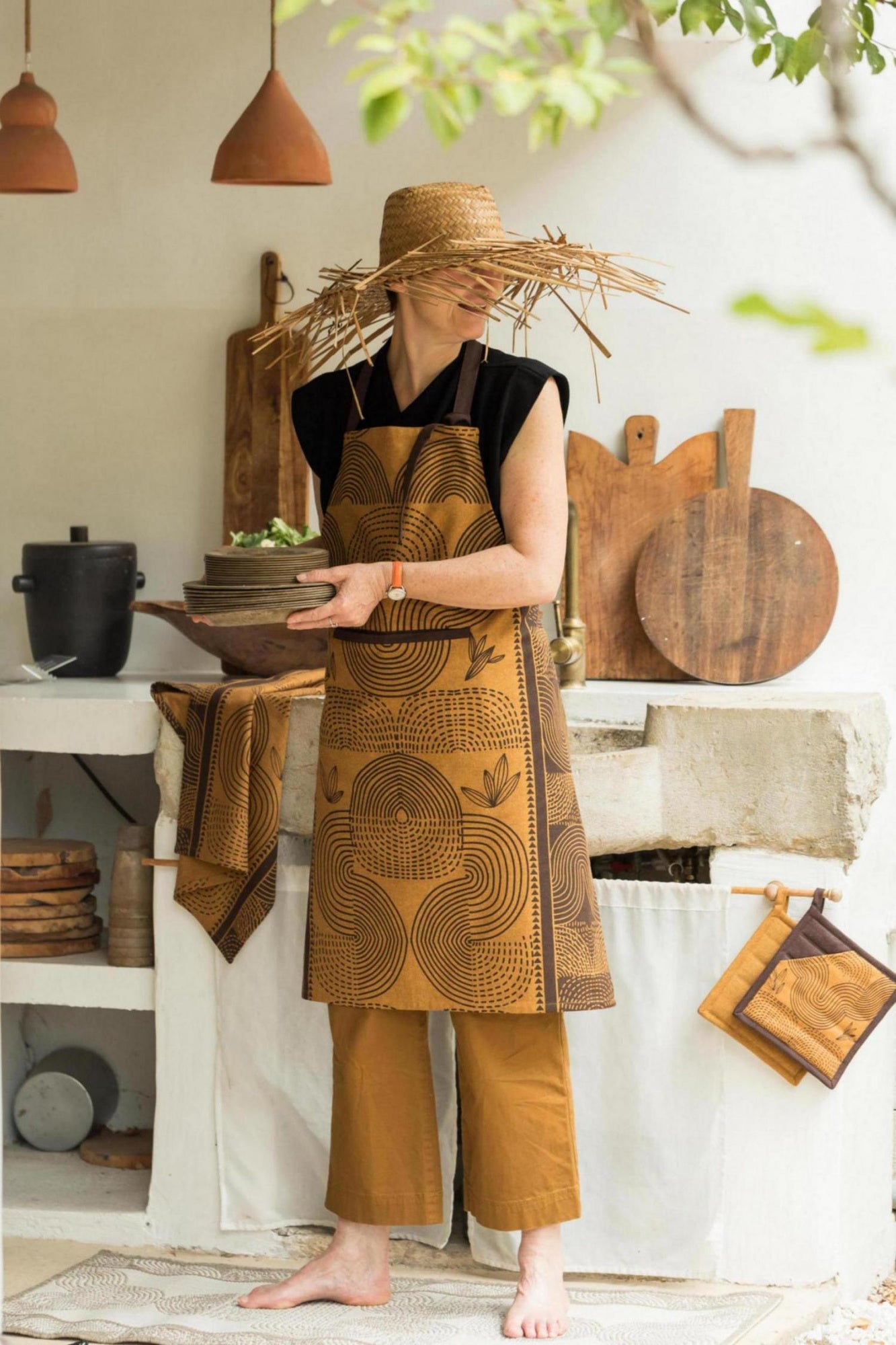 strofinaccio riciclato etna ambra, colore ambra, taglia 50 x 70. pratico e assorbente, perfetto per asciugare piatti e stoviglie