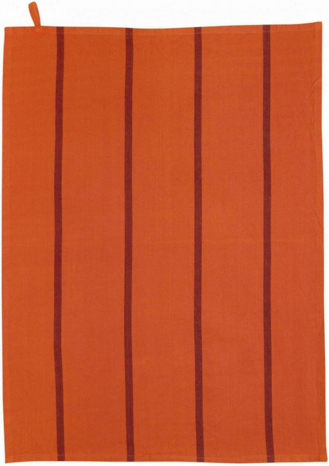 strofinaccio riciclato lavato yuna marmellata, colore marmellata, taglia 50 x 70. strofinaccio piegato su fondo neutro per mostrare texture e finiture