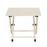 tavolino taylor in alluminio bianco, pieghevole, perfetto per appoggiare bevande, libri o decorazioni