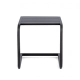 tavolino taylor in alluminio antracite, perfetto per appoggiare bevande, libri o decorazioni