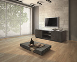 tavolino camogli in legno, finitura acciaio ossidato e metallo verniciato nero trasformabile in tavolo da pranzo 120×80 cm –...