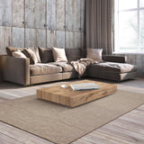 tavolino camogli in legno, finitura rovere rustico e metallo verniciato nero trasformabile in tavolo da pranzo 120×80 cm –...