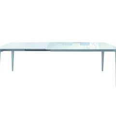 Tavolo CAPRI bianco in vetro allungabile 160×90 cm – 260×90 cm