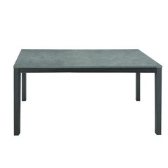 Tavolo SANREMO in metallo e cemento grigio allungabile 110×70 cm – 160×70 cm