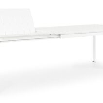 Tavolo allungabile KONNOR in alluminio bianco 200×110 cm – 300×110 cm