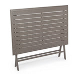 tavolo elin pieghevole tortora 110×70 cm, design resistente e dal look naturale