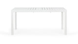 tavolo hilde allungabile bianco 160/240×90 cm, ideale per barbecue, aperitivi o relax estivo