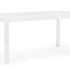 Tavolo HILDE allungabile bianco 160/240×90 cm