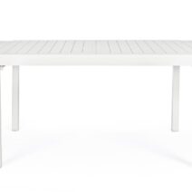 Tavolo allungabile PELAGIUS in alluminio bianco 135×90 cm – 270×90 cm