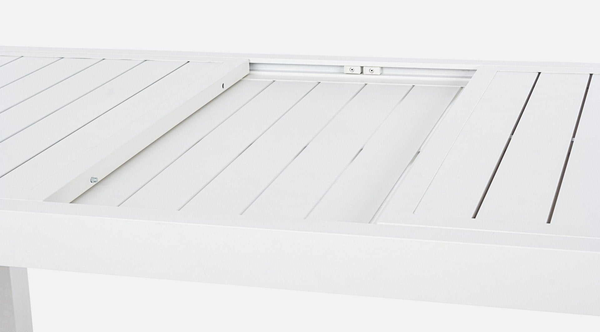 tavolo hilde allungabile bianco 140/210×77 cm, design resistente e dal look naturale